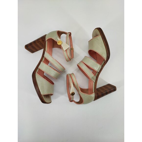 Louis Vuitton Women's Light Green High Heel Sandals Size 38.5EU 8.5US - Picture 6 of 9